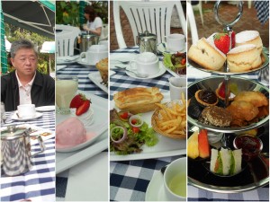 hidangan minum petang di Strawberry Park Resort, Cameron Highlands