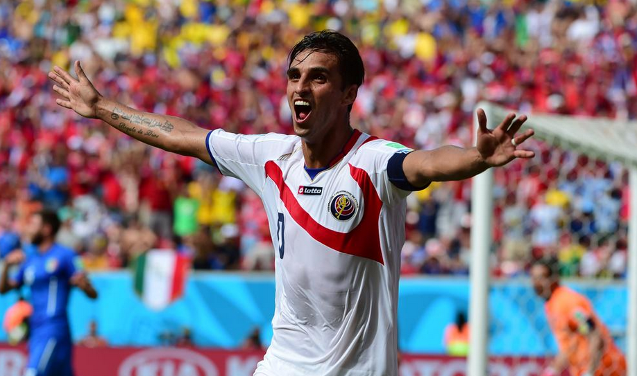 Bryan Ruiz penjaring gol Costa Rica vs Italy