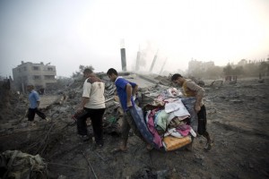 gambar gaza musnah diserang Israel