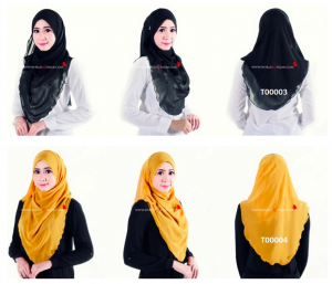 tudung kuning world of hijab