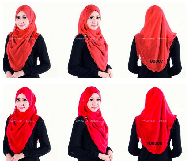 tudung merah world of hijab