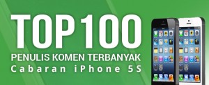 Senarai top 100 komen terbanyak Contest iPhone 5S