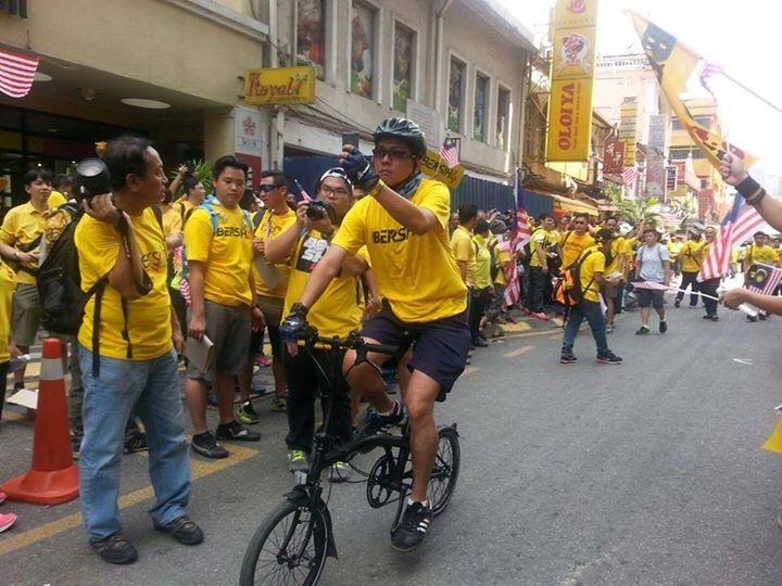 berbasikal di Bersih 4.0