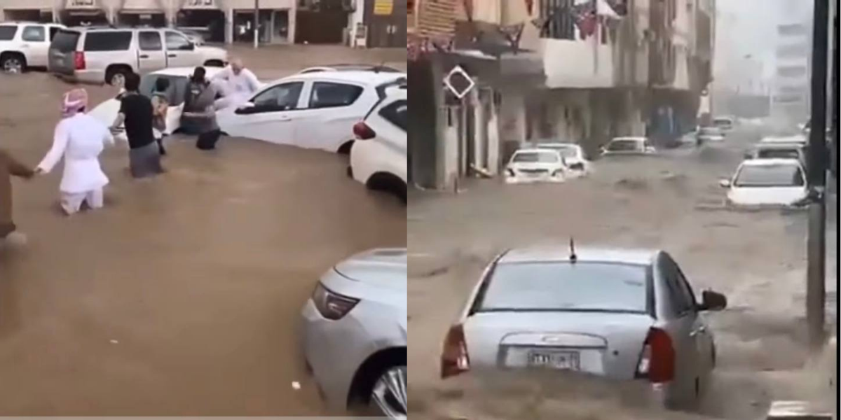 Kilat di mekah banjir [Video] Mekah