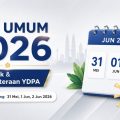 Banner announcing 2026 public holidays: Hari Wesak and Hari Keputeraan YDPA, with a calendar illustration.