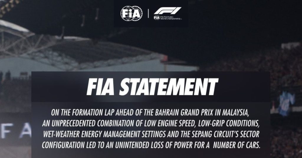 FIA Jelaskan Isu Kereta F1 Hilang Kuasa di Litar Sepang 2026