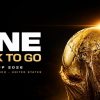 Promotional banner: 'ONE WEEK TO GO' for World Cup 2026, gold trophy on the right.